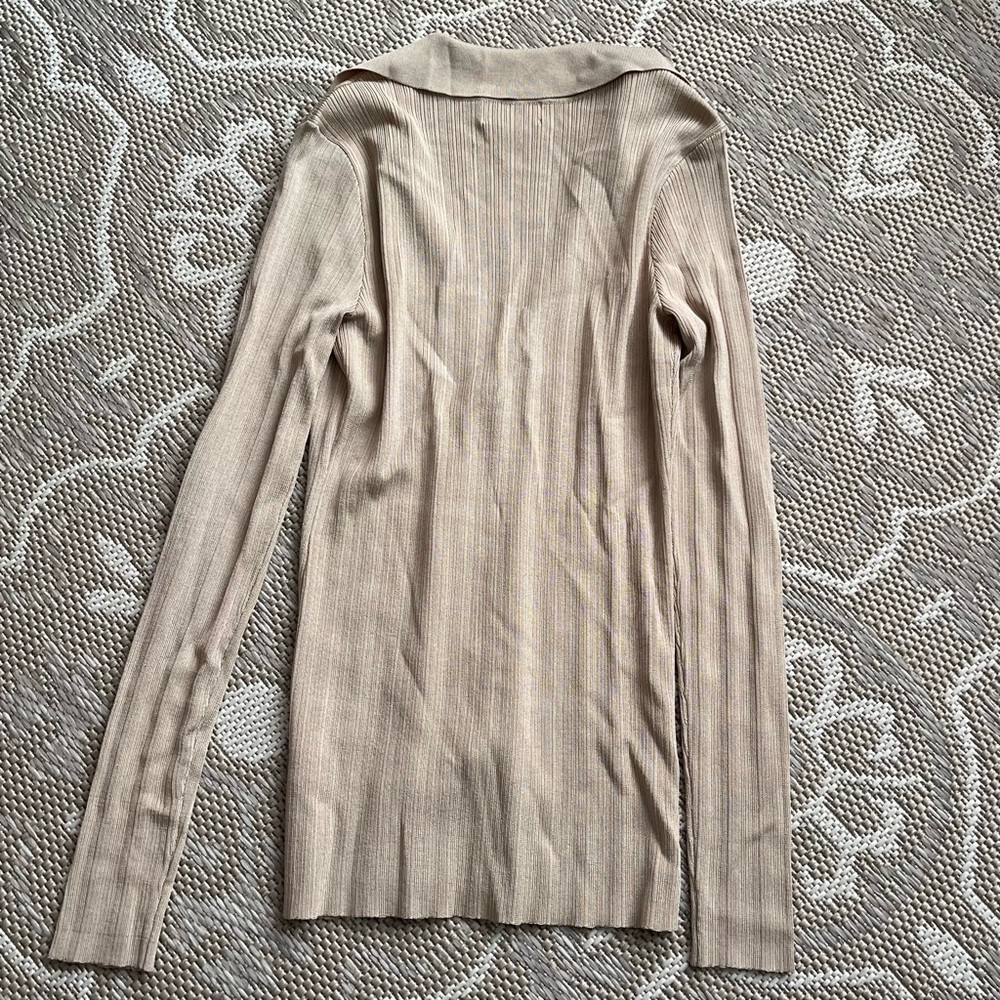 Open Edit Johnny Collard Ribbed Cardigan🥯 - Picture 8 of 11
